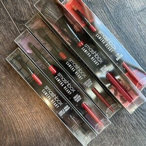 Smashbox Brushes 5 Count NWT New Blush, eye, lip, brow, smudge, smoke red black